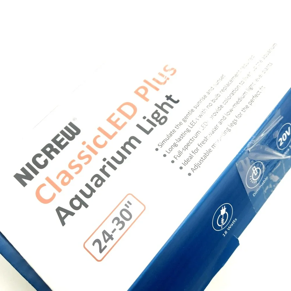 NICREW ClassicLED Plus 18W Aquarium Light with Timer 24–30 Inch Tank‎ Fixture